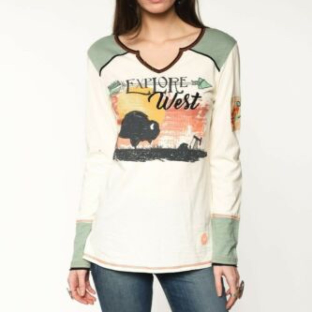 Double D Ranch EMBROIDERED "Explore the West" LS